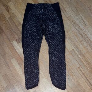 lululemon athletica Black Patterned Leggings